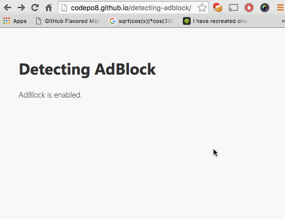 detecting adblock